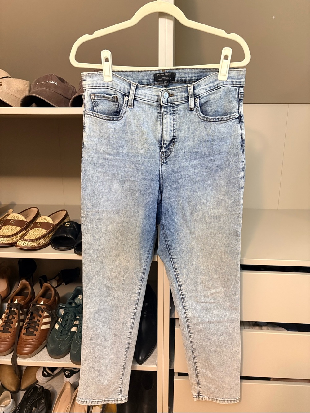 Banana Republic Light Wash Slim Straight Jeans